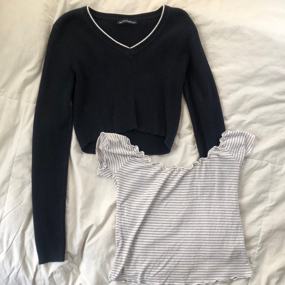 Brandy melville sweater and top